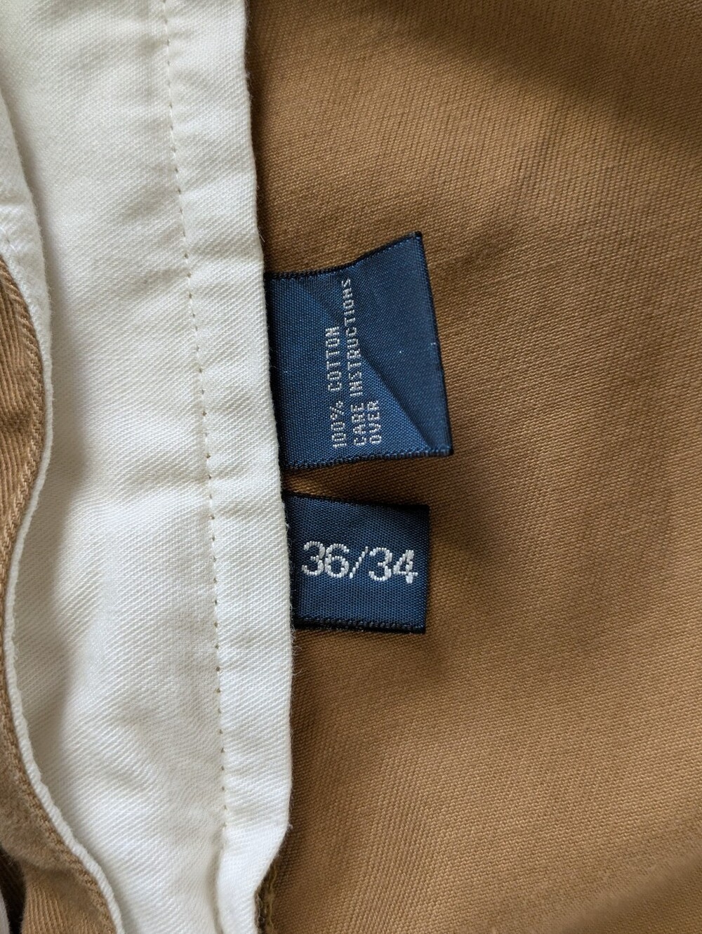 Polo By Ralph Lauren Tan Prospect Chino Pants 36 X 34 - Picture 5 of 5